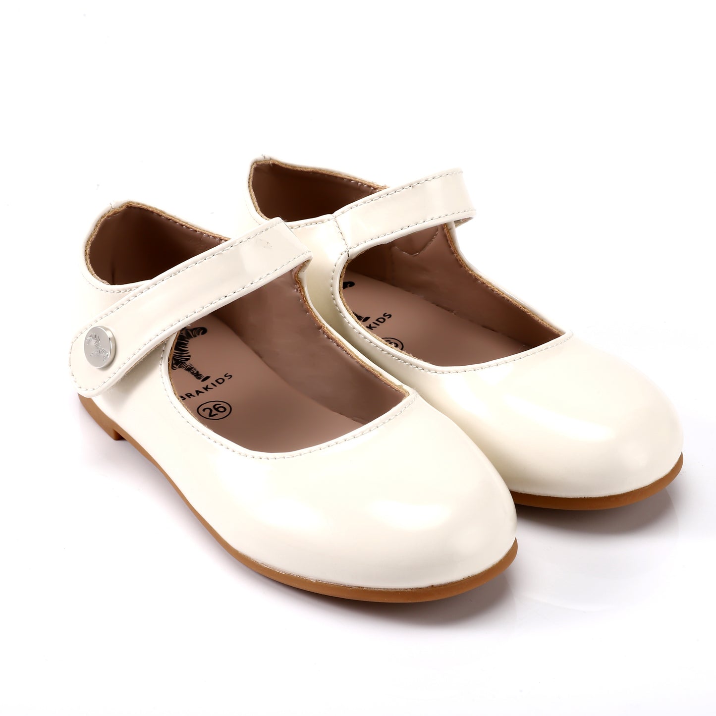 Zeebra Pearl Patent Mary Jane Hard Sole