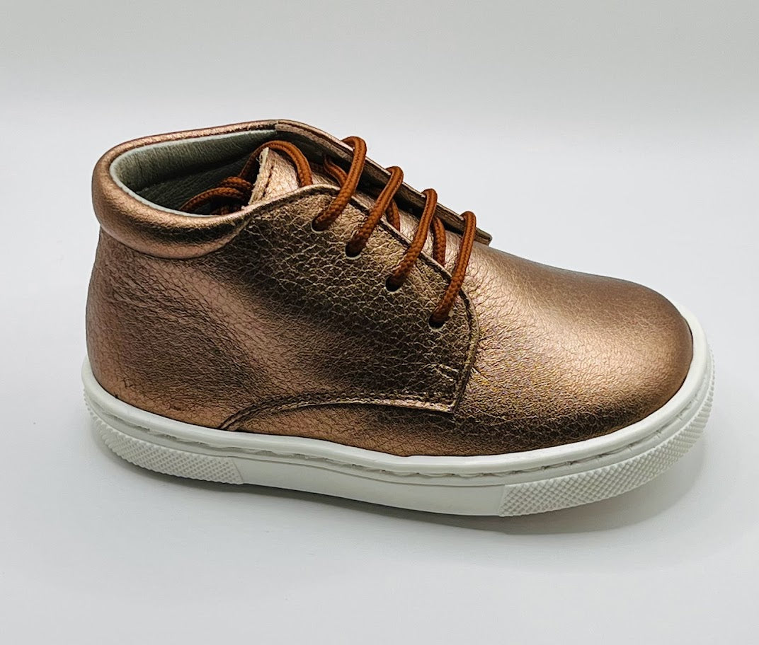 Geppetto Bronze Lace Up Leather First Walkers