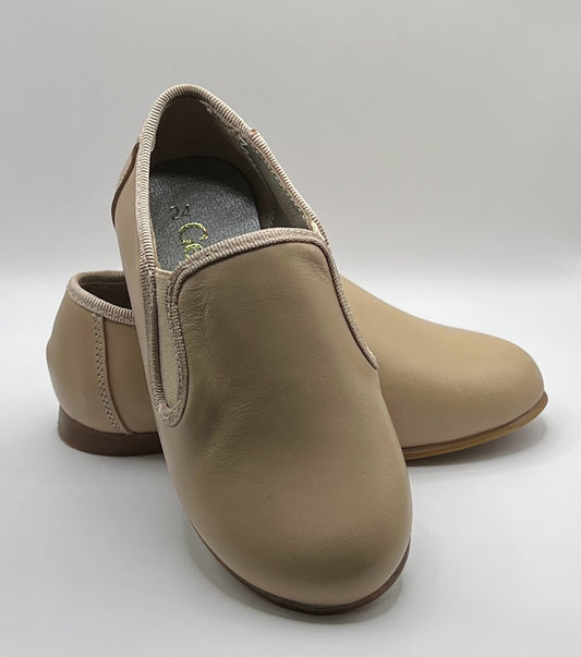 Geppetto Tan Leather Smoking Shoes